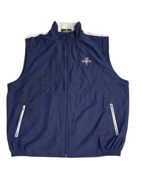 Florida Panthers Navy Sleeveless Zip-Front Men's Vest